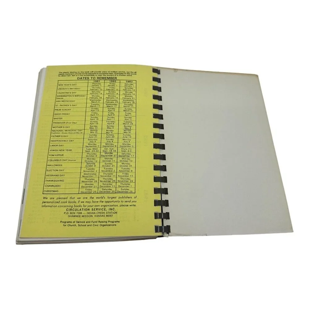 Pat Walkers Favorite Recipes Spiral-Bound‎ Cookbook 1982? Vintage VTG. Extras